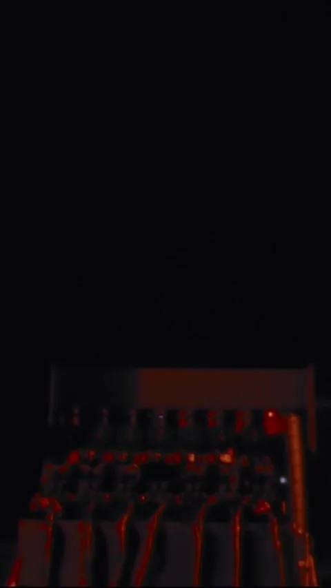 HOUSTON - 1970 - A switch console lights up in coordination with a tracking map Stock Footage 342915089