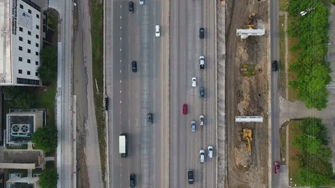 Houston 610 Loop drone  Stock Footage 106358399