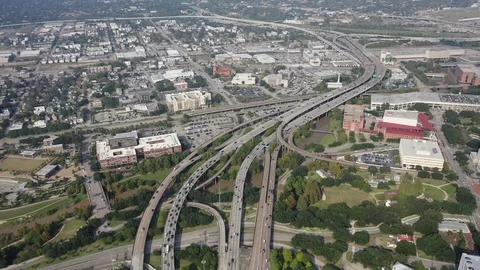 Houston Aerial Video stock 97999068