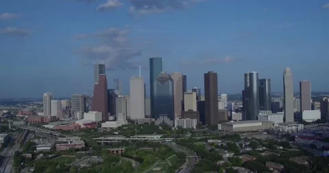 Houston Daytime Skyline Stock Footage 138071781