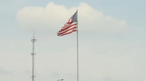 Houston Flag 04 Video stock 63614906