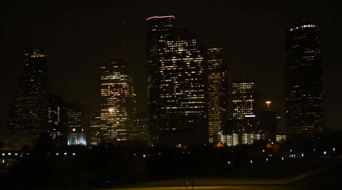 Houston Night 01 Video stock 63614720