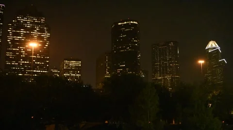 Houston Night 02 Video stock 63614801