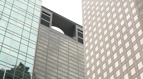 Houston Pan Up Bldg 04 Video stock 63614897