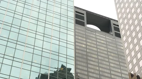 Houston Pan Down Bldg 01 Video stock 63614943