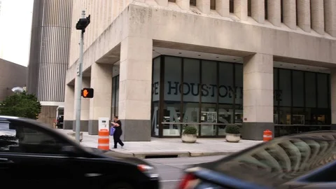 Houston PD Pan Stock Footage 89287677