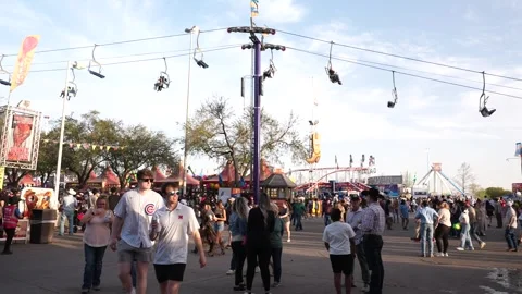 Houston Rodeo Carnaval Video stock 307210422