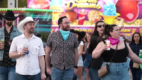 Houston Rodeo Carnaval Stock Footage 307210470