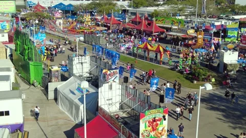 Houston Rodeo Carnival Stock Footage 236714361