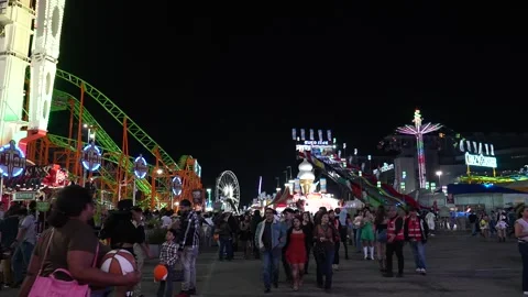 Houston Rodeo Carnival Stock Footage 307210548