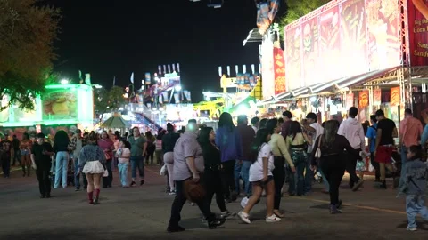 Houston Rodeo Carnival Video stock 307210573