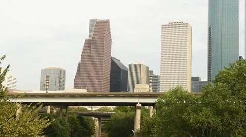 Houston Skyline 05 Video stock 63614930