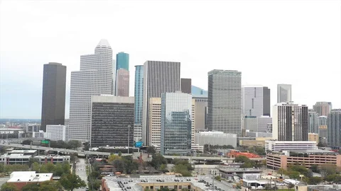 Houston Skyline 2 Stock Footage 127641729