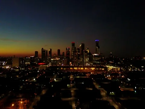 Houston Skyline 5 Stock Footage