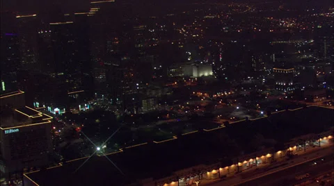Houston Skyline From Behind Stock Footage 38635506