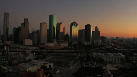 Houston Skyline Stock Footage 147164572