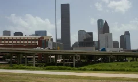 Houston Skyline Time Lapse Video stock 52082639