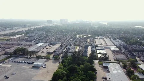 Aerial of Minute Maid Park and the surro, Stock Video