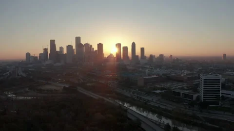 Houston Sunrise 스톡 동영상 147768482