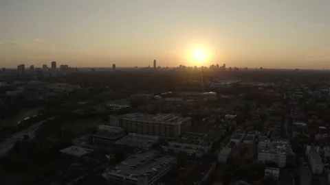 Houston Sunset Stock Footage 147161182