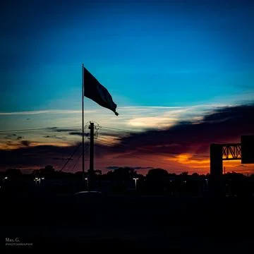 HOUSTON SUNSET Stock Photos