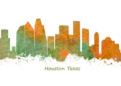 Houston Texas Stock Illustration