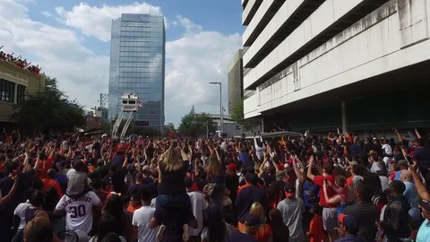 HOUSTON, TEXAS - NOV 3rd 2017 - World Series Champions Houston Astros Stock Footage 81845860