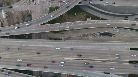 Houston Traffic timelapse drone Video stock 106358532