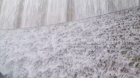 Houston TX Waterwall Cascading Close-up Stock Footage 61107470