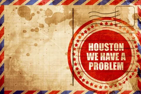 Houston we have a problem Stock-Illustration