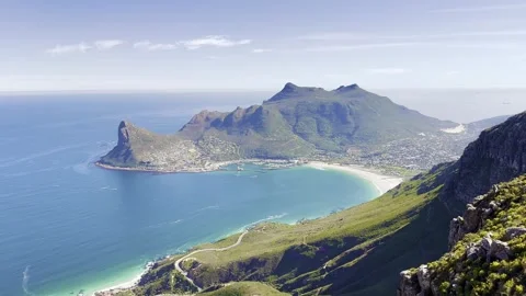 Hout Bay from Constantiaberg Stock Footage 244887202