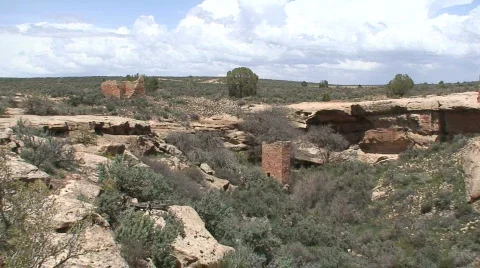 Hovenweep Ruins 3 Stock Footage 662995