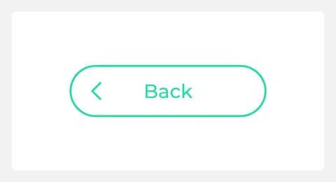 Hover back button UI element template Stock Illustration