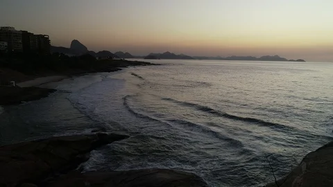 Hover on the Beach Stock Footage 106838213