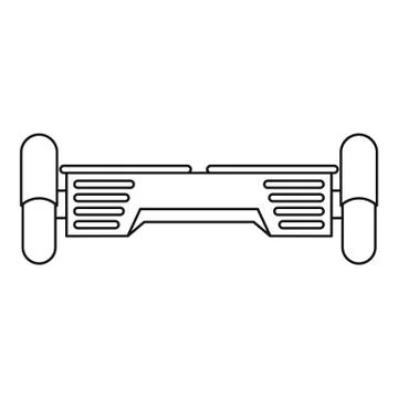 Hover board gyro pod icon, outline style Stock Illustration