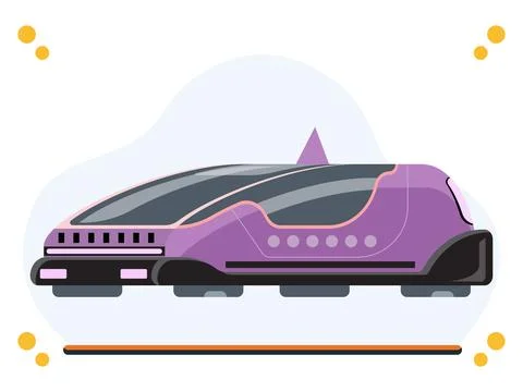 Hover Car Concept Illustration Stock Illustration