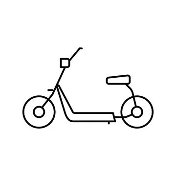 Hover cart line icon vector illustration Stock Illustration