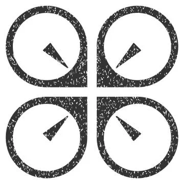 Hover Drone Grainy Texture Icon Illustrazione stock