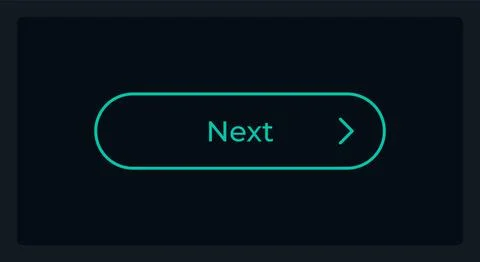 Hover next step button UI element template Stock Illustration