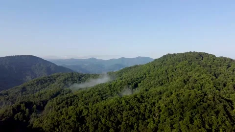 Hover with subtle left to right float mountain view Stock Footage 158942353