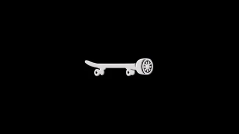 Hoverboard futuristic technology icon with neon light effect Stockbeeldmateriaal 325041101