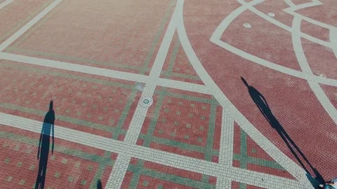 Hoverboard guys ride on the square Stock-Footage 71799148