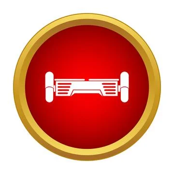 Hoverboard icon representing electric self balancing personal transport Stock Illustration