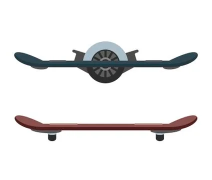 Hoverboard isolated roller scooter Stock Illustration