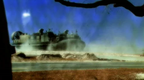Hovercraft 2 Katrina released HD Stock Footage 283410