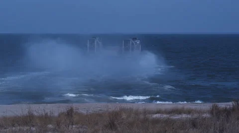 Hovercraft take off Video stock 45834597