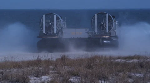 Hovercraft take off Stock-Footage 45834601