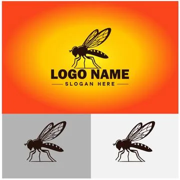 Hoverfly bee logo icon vector for business brand app icon Hoverfly bee logo.. Illustrazione stock
