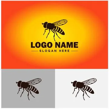 Hoverfly bee logo icon vector for business brand app icon Hoverfly bee logo.. Stockillustratie
