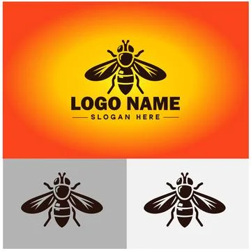 Hoverfly bee logo icon vector for business brand app icon Hoverfly bee logo.. Stockillustratie